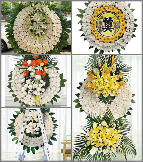 江苏南通崇川区钟秀街道中心村社区花圈速递